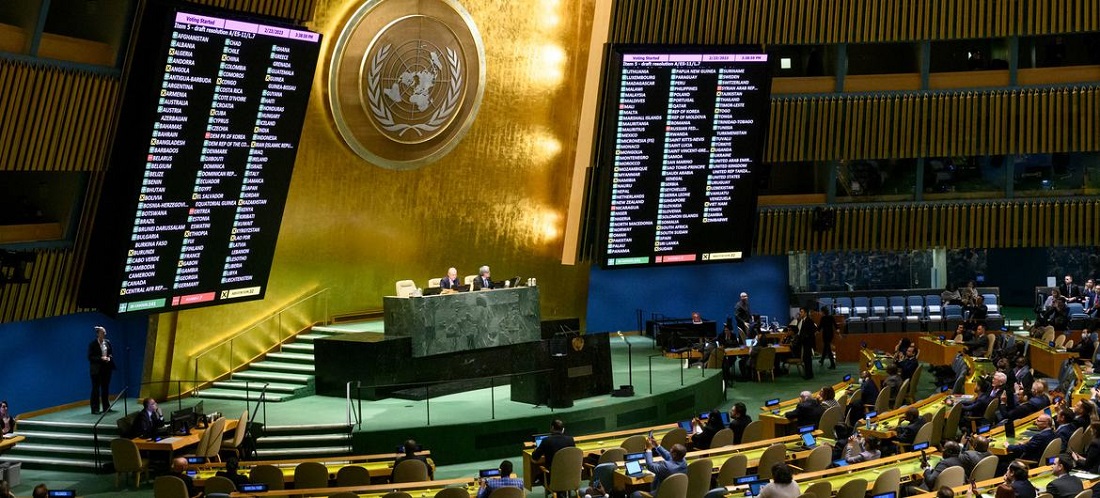 ONU: Recalca la necesidad de alcanzar una paz general, justa y duradera para Ucrania