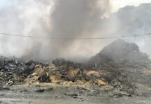Fuego, humareda, ola de calor y apagones golpean a Cancino Adentro