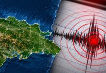 Temblor de magnitud 5.5 sacude gran parte de la República Dominicana la tarde de este domingo.