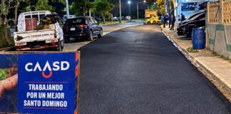 CAASD asfalta 12 mil metros cuadrados de calles luego de trabajos para optimizar servicio en distintos sectores