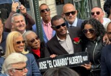 Inmortalizan a José Alberto «El Canario» con una calle que lleva su nombre en Union City