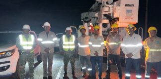 ETED refuerza con brigadas especializadas y drones las labores de localización de avería en línea Navarrete–Imbert II.